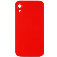 Silicone Case Square Full Camera Protective (AA) NOLOGO для Apple iPhone XR (6.1") – Червоний