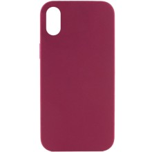 Чехол Silicone Case Full Protective (AA) NO LOGO для Apple iPhone XR (6.1") – Бордовый