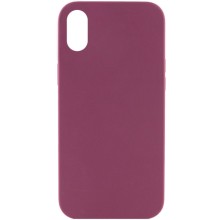 Чехол Silicone Case Full Protective (AA) NO LOGO для Apple iPhone XR (6.1") – Бордовый