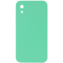 Чехол Silicone Case Square Full Camera Protective (AA) NOLOGO для Apple iPhone XR (6.1") – Зеленый
