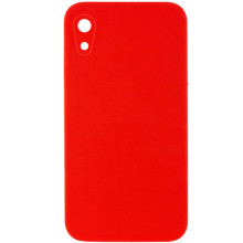 Чехол Silicone Case Square Full Camera Protective (AA) NOLOGO для Apple iPhone XR (6.1") – Красный