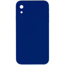 Чехол Silicone Case Square Full Camera Protective (AA) NOLOGO для Apple iPhone XR (6.1") – Синий