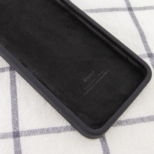 Чехол Silicone Case Square Full Camera Protective (AA) NOLOGO для Apple iPhone XR (6.1") – Черный