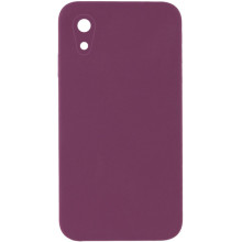 Чехол Silicone Case Square Full Camera Protective (AA) NOLOGO для Apple iPhone XR (6.1")