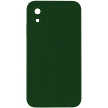 Чехол Silicone Case Square Full Camera Protective (AA) NOLOGO для Apple iPhone XR (6.1") – Зеленый
