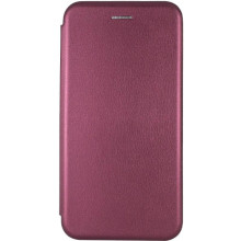 Кожаный чехол-книжка Classy для Apple iPhone XR (6.1") – Бордовый