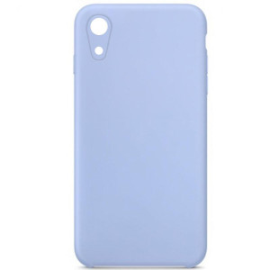 Чехол Silicone Case Square Full Camera Protective (AA) NOLOGO для Apple iPhone XR (6.1") – Голубой