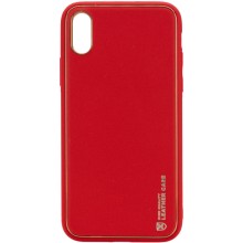 Кожаный чехол Xshield для Apple iPhone XR (6.1") – Красный
