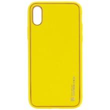 Шкіряний чохол Xshield для Apple iPhone XR (6.1") – Жовтий