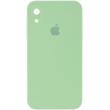 Чехол Silicone Case Square Full Camera Protective (AA) для Apple iPhone XR (6.1") – Мятный