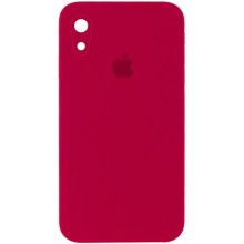 Чохол Silicone Case Square Full Camera Protective (AA) для Apple iPhone XR (6.1") – Червоний