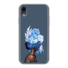 Чехлы (ART) Цветы на iPhone Xr (VPrint) (Цветы на голове)