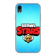 Чехлы Brawl Stars для iPhone Xr (AlphaPrint) – Лого Бравл Старс