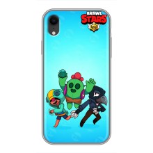 Чехлы Brawl Stars для iPhone Xr (AlphaPrint) – Трио героев