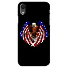 Чехол Флаг USA для iPhone Xr (Крылья США)