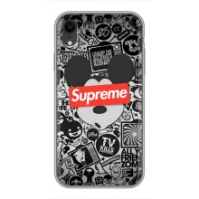 Чохол з Брендами одягу на Айфон Xr – Supreme Маус