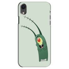 Чехол с картинкой "Одноглазый Планктон" на iPhone Xr (Милый Планктон)