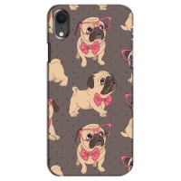 Чехол (ТПУ) Милые собачки для iPhone Xr (Собачки Мопсики)