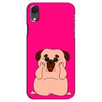 Чехол (ТПУ) Милые собачки для iPhone Xr – Веселый Мопсик