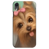 Чехол (ТПУ) Милые собачки для iPhone Xr (Йоршенский терьер)