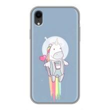 Чохол Unicorn на iPhone Xr (Єдинорог космонавт)