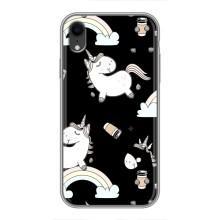 Чохол Unicorn на iPhone Xr (Єдинорог з кавою)