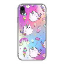Чохол Unicorn на iPhone Xr (Веселка і Єдинорог)