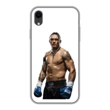 Чехол с картинкой Александр Усик для iPhone Xr – Усик на белом