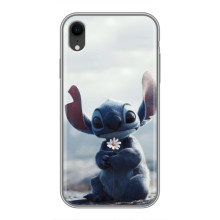 Чехол с рисунком Стич для iPhone Xr – Стич с цветочком