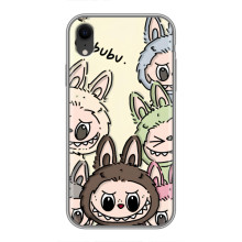 Чехол с Лабубу на iPhone Xr – Коллаж Лабубу