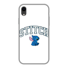 Чехол с принтом Стич на iPhone Xr (Стич лого)