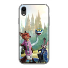 Чохол Зоотрополіс на iPhone Xr – Нік Джуді і змія