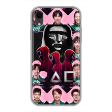Чехол Гра в кальмара для iPhone Xr – Персонажи игры кальмара
