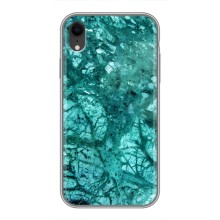 Мраморный чехол на iPhone Xr (VPrint) (Зеленый мрамор)