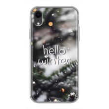 Новорічні, Святкові Чохли для iPhone Xr - 2024 год (Hello winter)