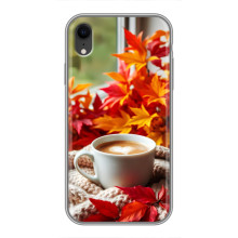 Чехол с уникальным дизайном «Осень с кофе» для iPhone Xr