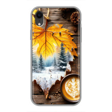 Чехол с уникальным дизайном «Осень с кофе» для iPhone Xr – Осенне-зимнее кофе