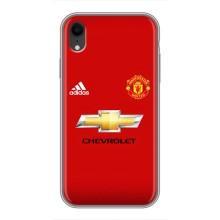 Силиконовые Чехлы принт Футбол на iPhone Xr (Man United)
