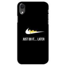 Силиконовый Чехол на iPhone Xr с картинкой Nike (Later)