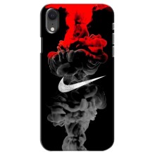 Силиконовый Чехол на iPhone Xr с картинкой Nike (Nike дым)