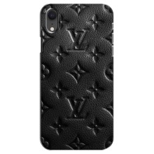 Текстурный Чехол Louis Vuitton для Айфон Xr – Черный ЛВ