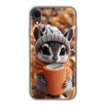 Друкований чохол 'Звірята з кавою' для iPhone Xr