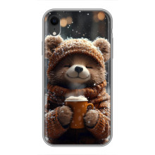 Друкований чохол 'Звірята з кавою' для iPhone Xr – Мішка з кавою
