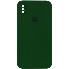Чехол Silicone Case Square Full Camera Protective (AA) для Apple iPhone XS Max (6.5") – Зеленый