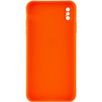 Силиконовый чехол Candy Full Camera для Apple iPhone XS Max (6.5") – Оранжевый