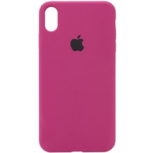 Чехол Silicone Case Full Protective (AA) для Apple iPhone XS Max (6.5") – Бордовый