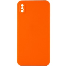 Силиконовый чехол Candy Full Camera для Apple iPhone XS Max (6.5") – Оранжевый