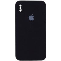 Чохол Silicone Case Square Full Camera Protective (AA) для Apple iPhone XS Max (6.5") – Чорний