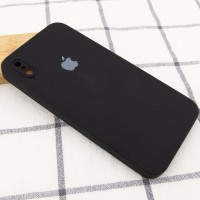 Чохол Silicone Case Square Full Camera Protective (AA) для Apple iPhone XS Max (6.5") – Чорний
