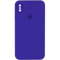 Чохол Silicone Case Square Full Camera Protective (AA) для Apple iPhone XS Max (6.5") – Фіолетовий